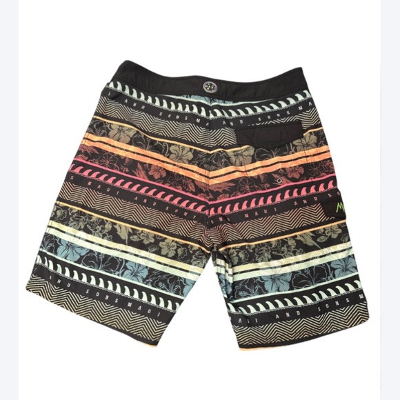 🌴 Maui and Sons Men’s Swim Trunks – Size 34 – Tropical Surf Vibes - Picture 2 of 3